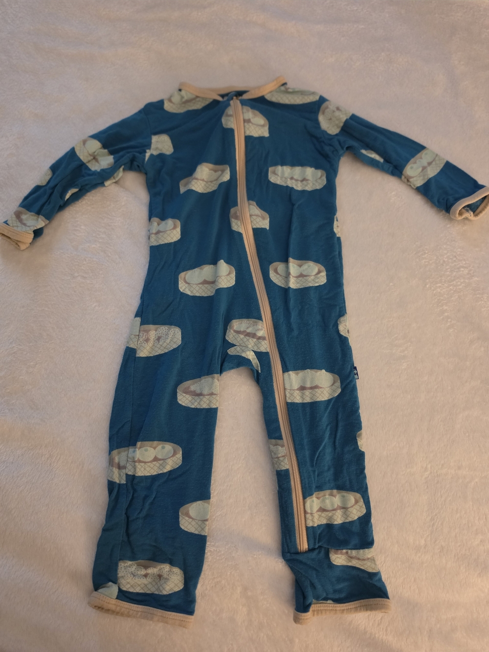 Kickee Pants Dim Sum Bamboo Romper  6-9m